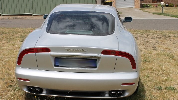 Maserati vehicle seized by NSW Police in Goulburn.