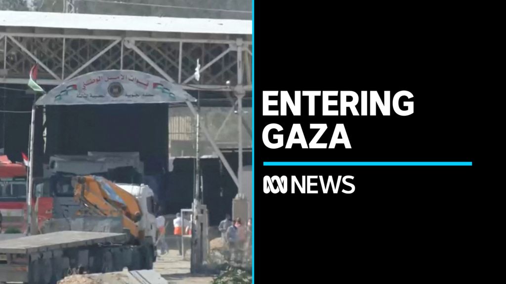 First humanitarian trucks gain entry into Gaza from Egypt - ABC News