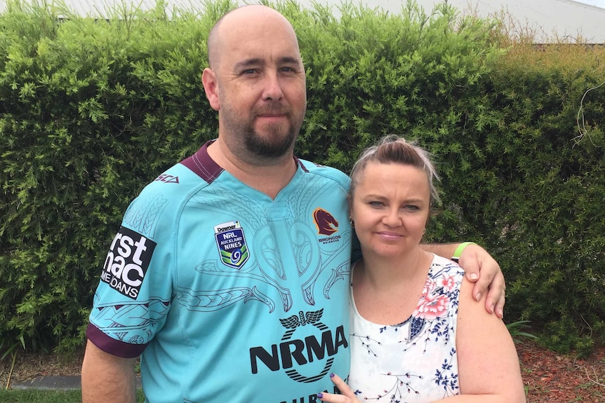 Teresa Bradford's brother Darren O'Brien and his wife, Narelle O'Brien.