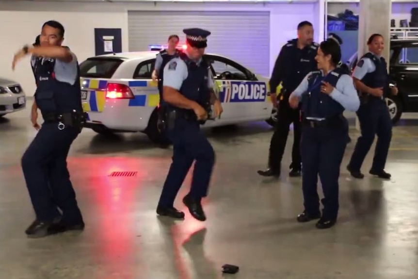 Police dancing