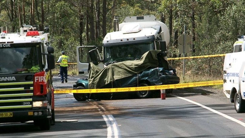 Fatal crash involving a semi-trailer