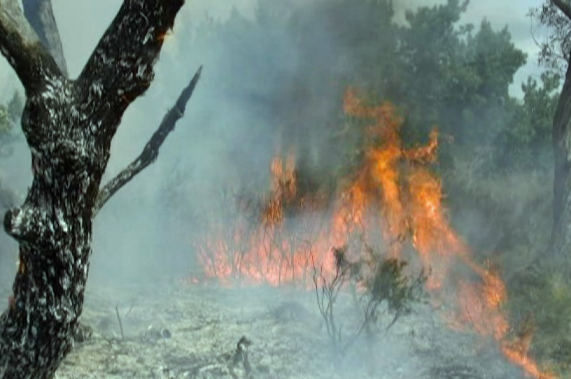 Fire authorities have issued a watch-and-act notice to residents of Loch Sport and Golden Beach because of a growing scrub fire.