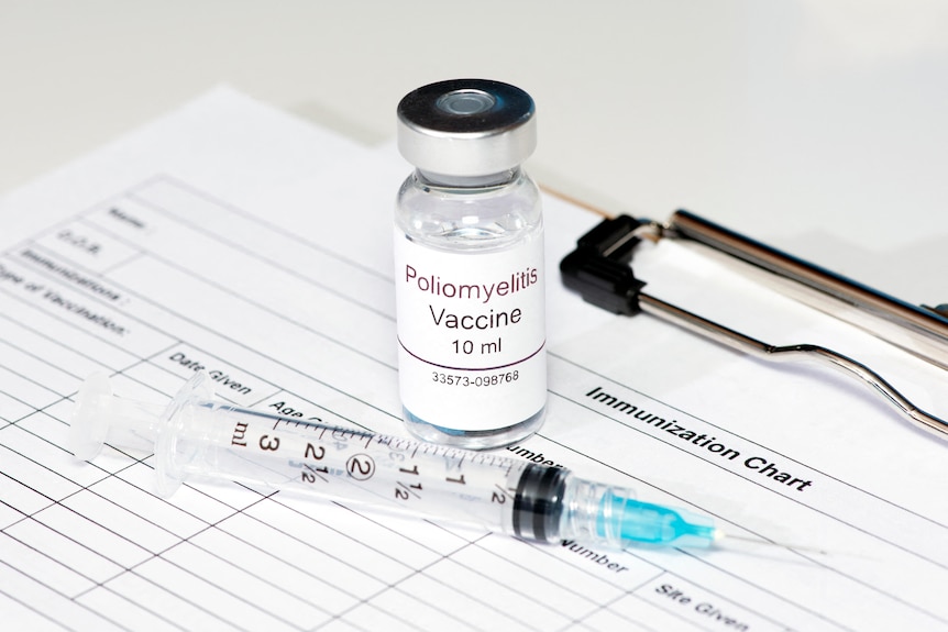 A polio vaccine vial. 