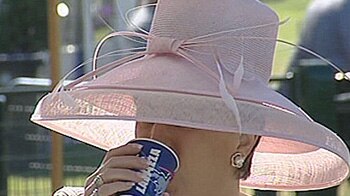 Hats came in all shapes and sizes at the Melbourne Cup