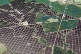An aerial view of the proposed solar farm, to be built south-west of Toowoomba.