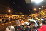 A picture of a crowded Jolimont Station, tweeted by Victorian MP Anthony Carbines.
