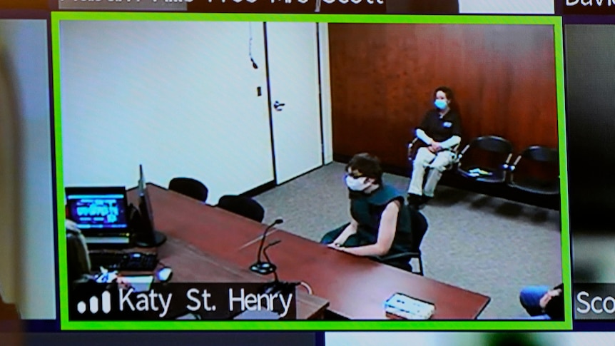 Ethan Crumbley appears on a video arraignment at 52nd District Court.