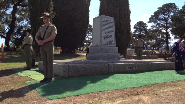 Military ceremony at Buangor to honour General Sir Cyril Bingham Brudenell White