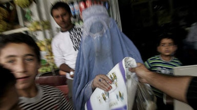 A candidate says the election is important for Afghan women (file photo).