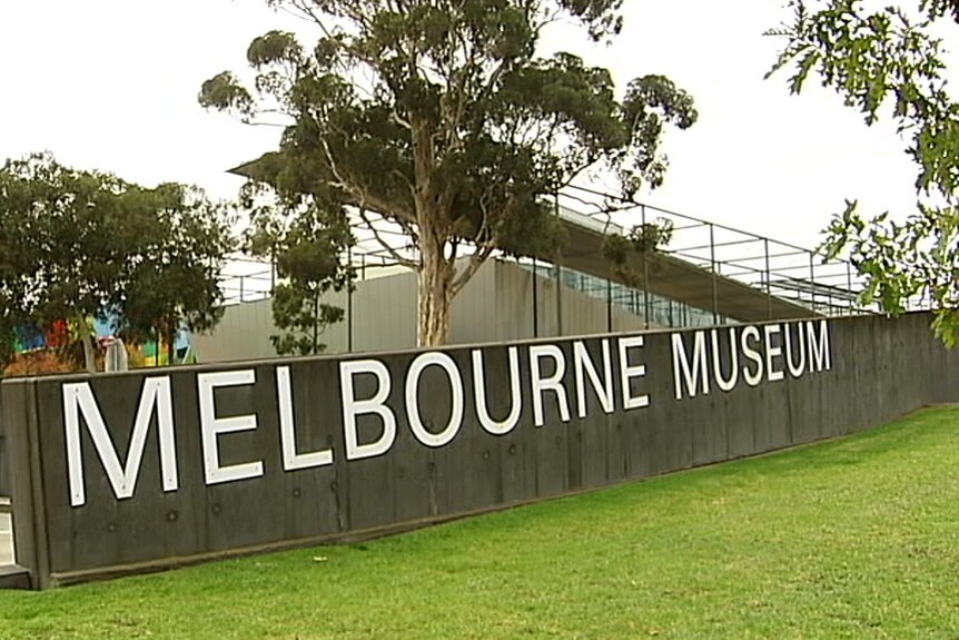 The exterior of the Melbourne Museum, at the Carlton Gardens.