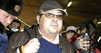 Kim Jong-nam, eldest son of then North Korean leader Kim Jong-il, is seen at Beijing airport in 2007.