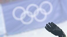 Alisa Camplin celebrates after winning a bronze medal in the aerial freestyle skiing final.