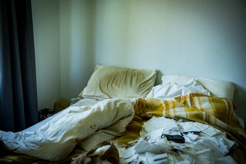 Peter Ristic's sweat stained bedroom