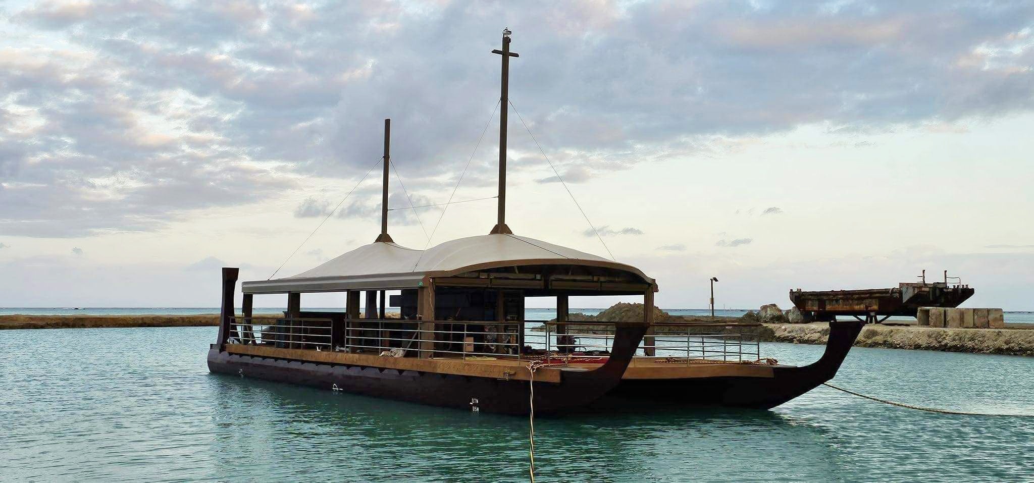 A traditional polynesian boat 