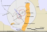 Track Map of tropical low.