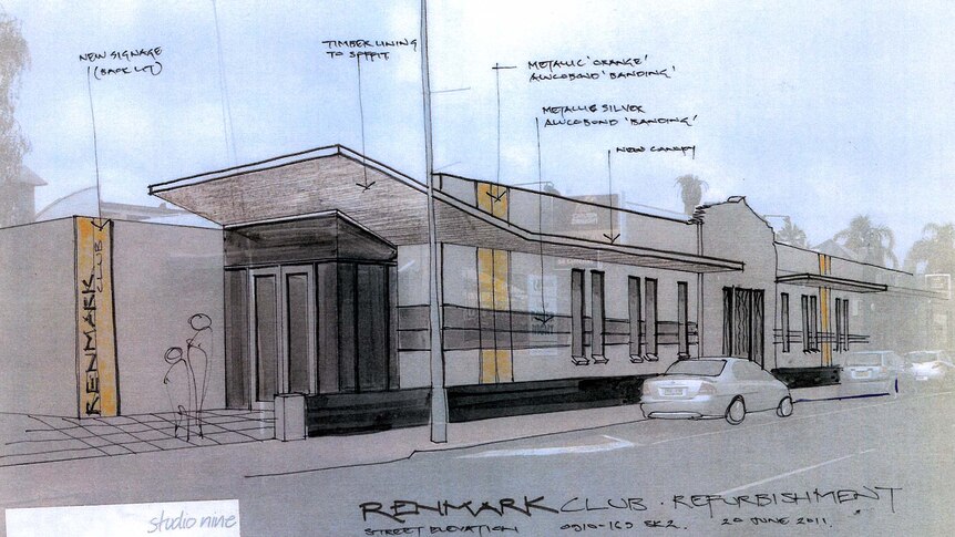 Renmark Club proposed street view