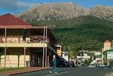 Main street in Queenstown, Tasmania.