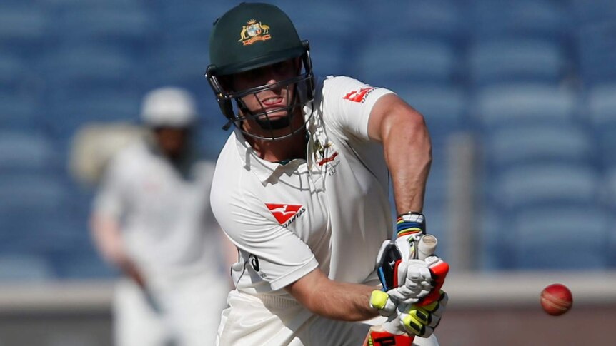 Mitchell Marsh bats in Pune