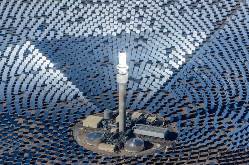 The Crescent Dunes solar power plant in Nevada