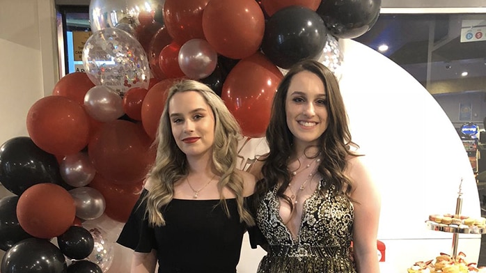 23-year-old Stephanie Browitt with her younger sister Krystal