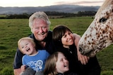 Marian McDonald and her family in happier times on the farm