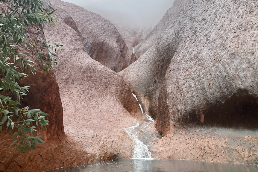 Waterfall at Uluru