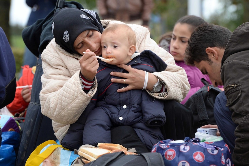 Asylum seekers in Munich