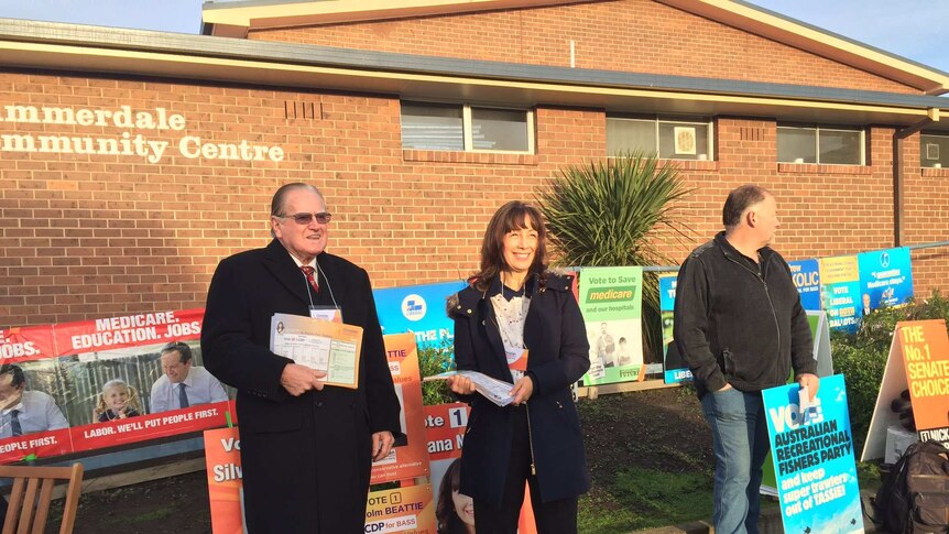 Christian Democratic Party Senate candidate Silvana Nero-Nile with her husband,  founder Reverend Fred Nile.