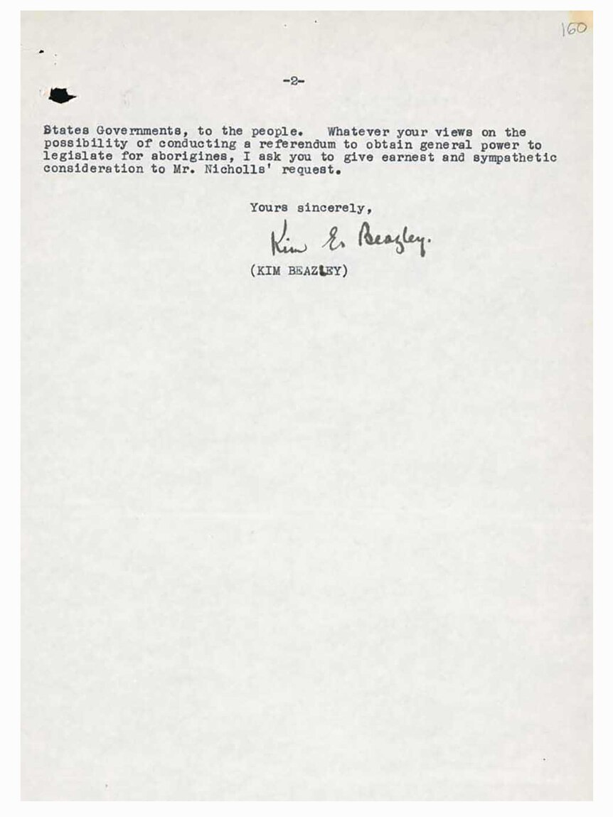 Page 2 of Letter to Prime Minister Chifley