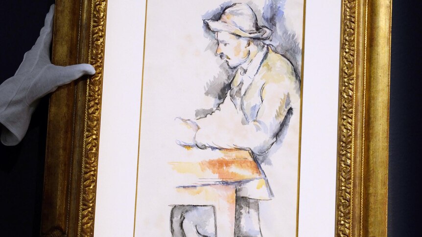 Jouer de cartes by Paul Cezanne.