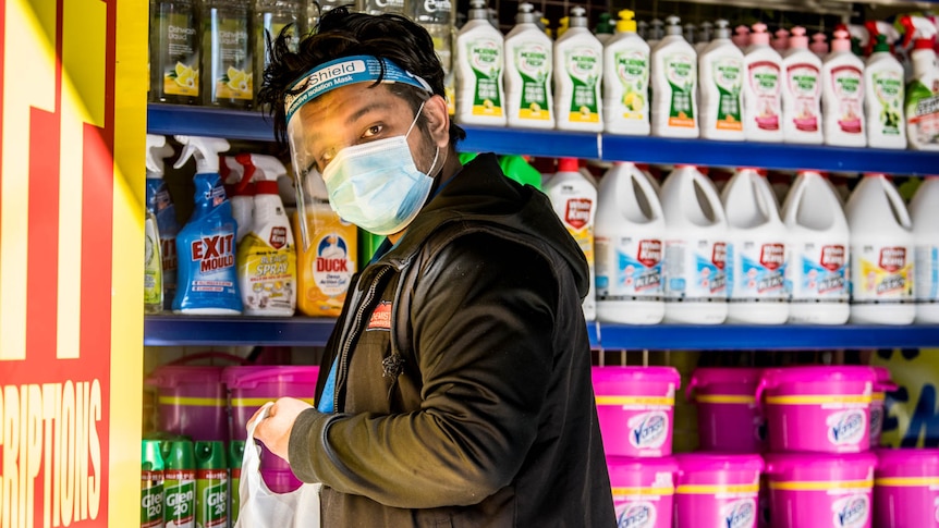 A chemist worker in Sydney