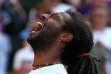 Dustin Brown celebrates win over Rafael Nadal
