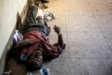 Bangladeshi survivors of the collapse of a partly-built cement factory