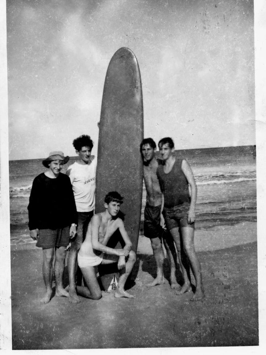 Surfing on King Island, 1960s