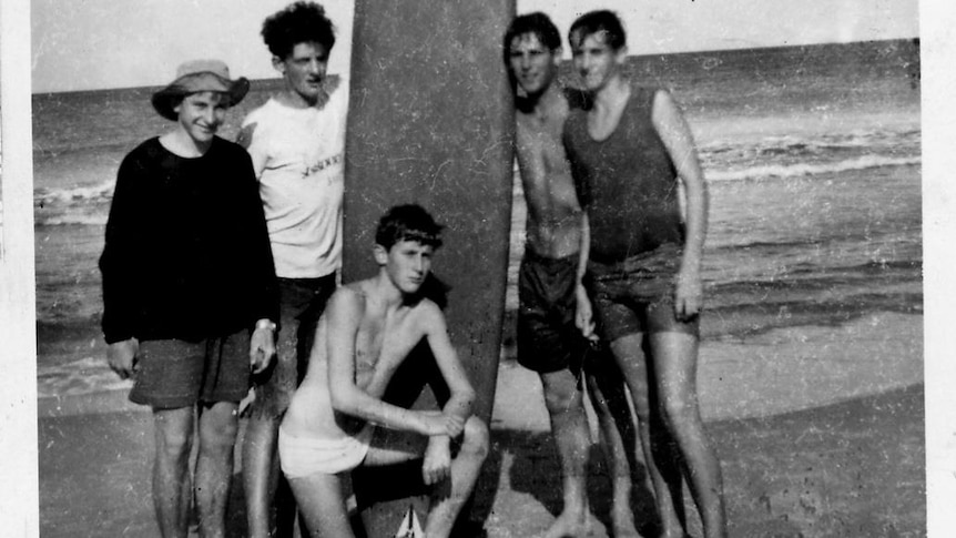 Surfing on King Island, 1960s