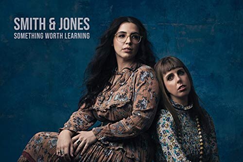 Album cover for Smith and Jones's Something Worth Learning - Smith and Jones in old-fashioned dresses.