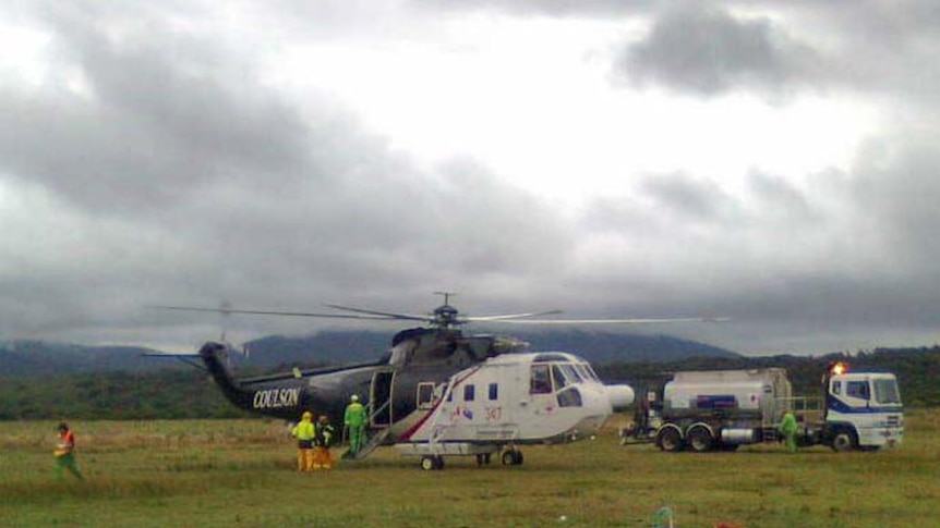 The airlift of stranded campers is continuing at Tidal River.