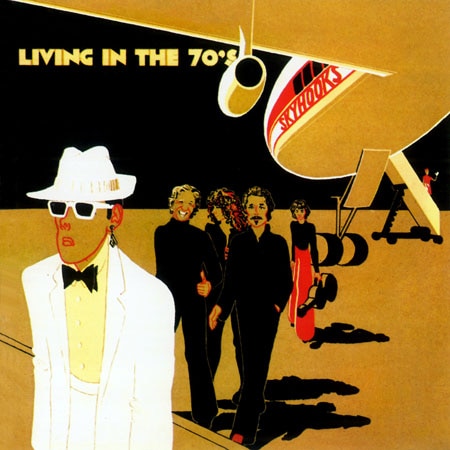 Skyhooks album cover featuring caricatures of the band's members.