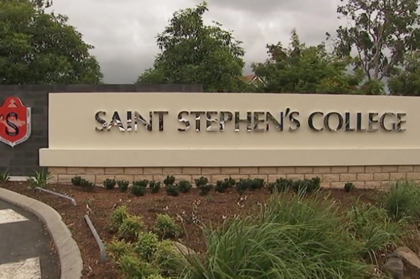 Saint Stephen's College at Upper Coomera where seven students suffered a suspected drug overdose.