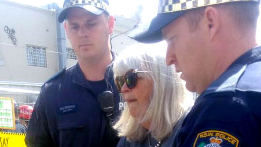 Wendy Bacon was arrested on Friday October 21, 2016, at a WestConnex protest.