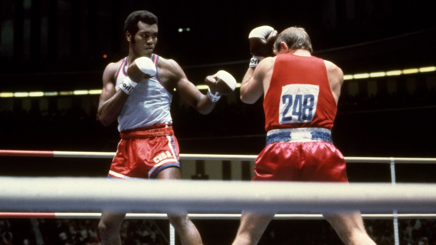 Legend dies ... Cuban champion Teofilo Stevenson (L) has died, aged 60.