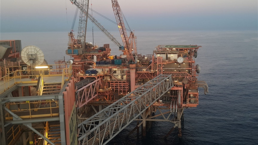 Woodside's North Rankin gas processing platform off the Pilbara coast
