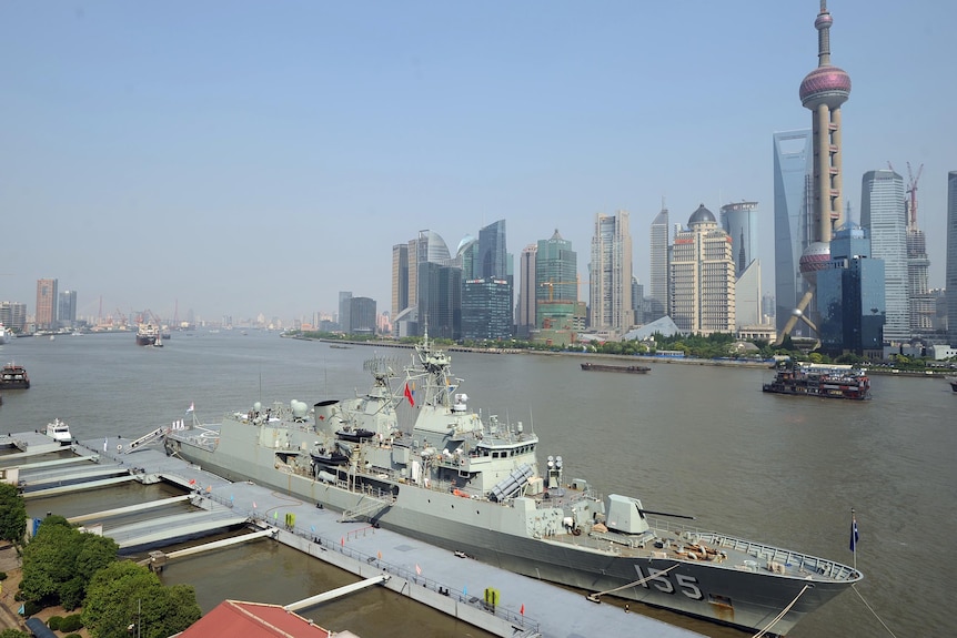 HMAS Ballarat has docked in Shanghai to commemorate 40 years of China-Australia relations.