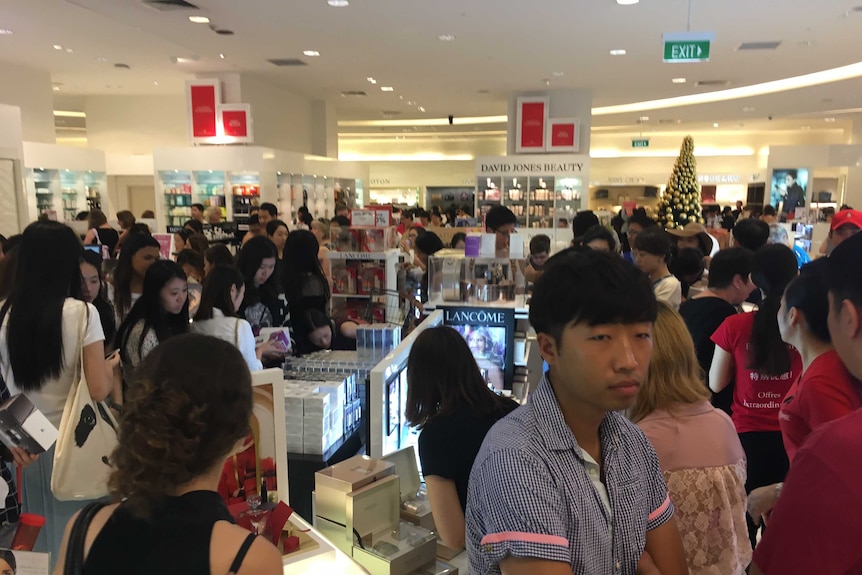 Boxing Day sale crowd in Brisbane