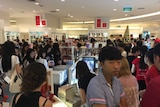 Boxing Day sale crowd in Brisbane