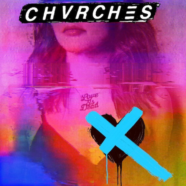The cover artwork for Chvrches' 2018 album Love Is Dead
