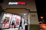 A storefront with the sign GameStop
