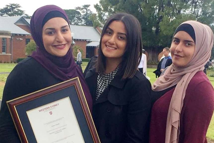 Amani Haydar and her sisters