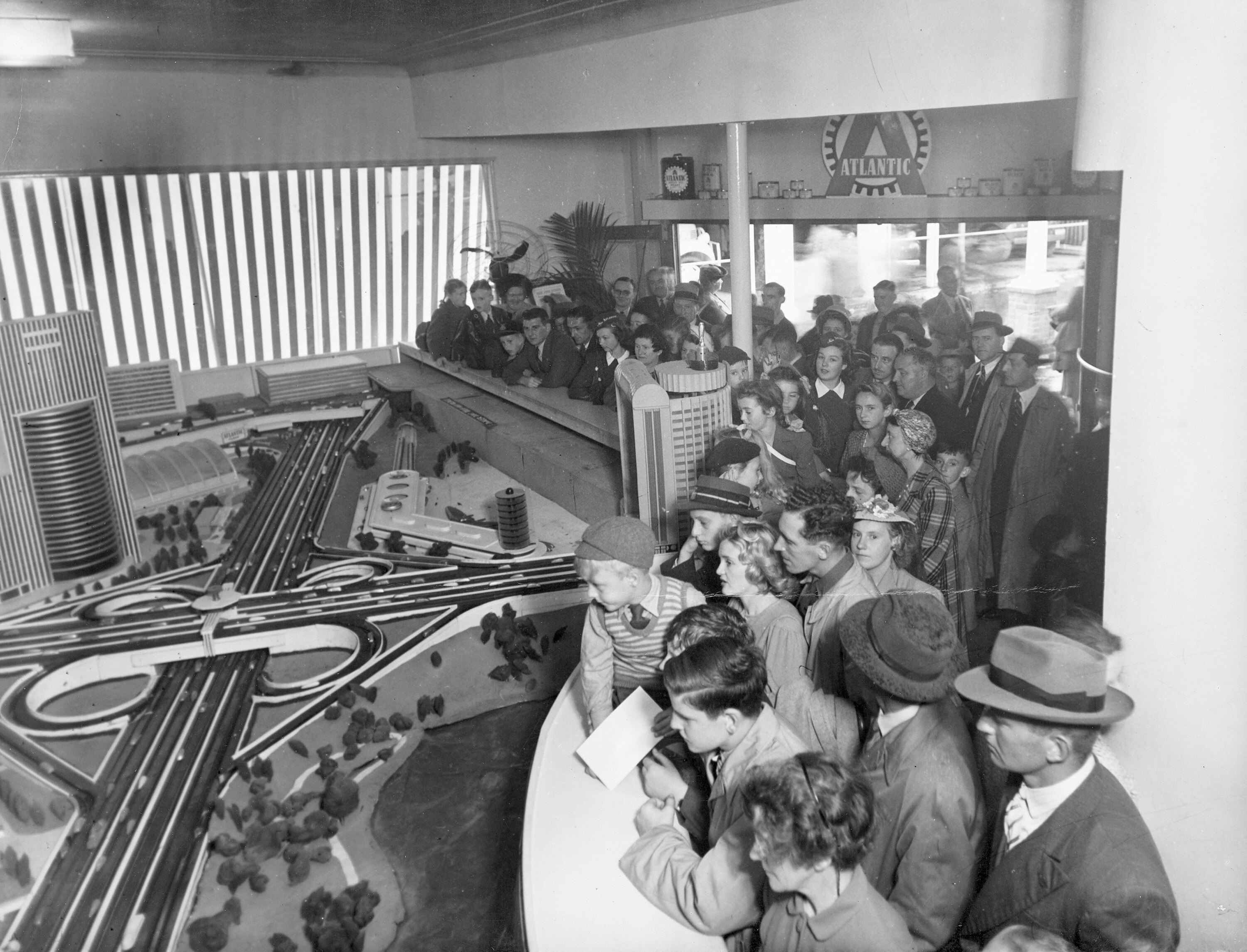 Crowds look at Atlantic Union's Oil City of the Future