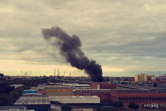 Costume factory fire, North Melbourne